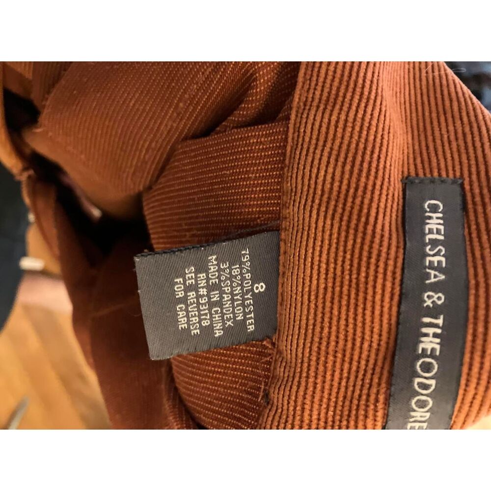 Chelsea-theodore Women's Brown and Orange Skirt - Picture 3 of 4